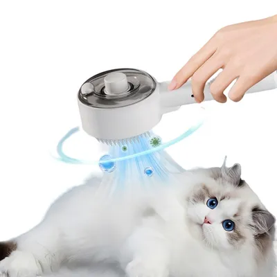 Petopia Brosse à vapeur 4 en 1 pour chat et chien