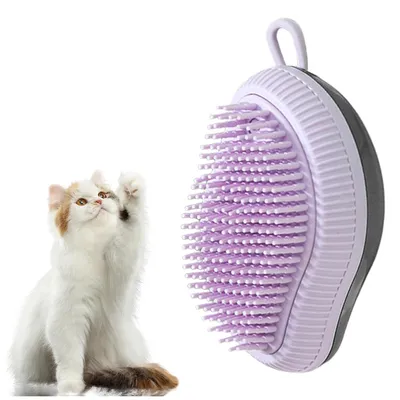 UAMLY Brosse à shampoing et brosse à bulles pour chat UAMLY Brosse à shampoing et brosse à bulles pour chat