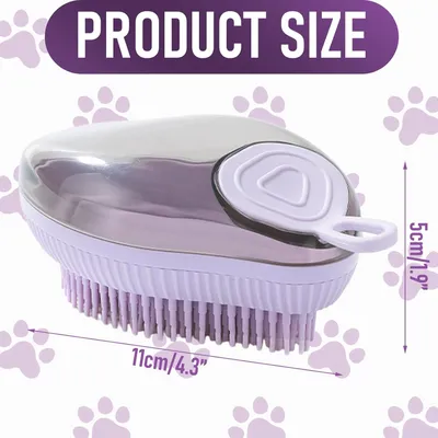 UAMLY Brosse à shampoing et brosse à bulles pour chat