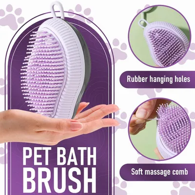 UAMLY Brosse à shampoing et brosse à bulles pour chat