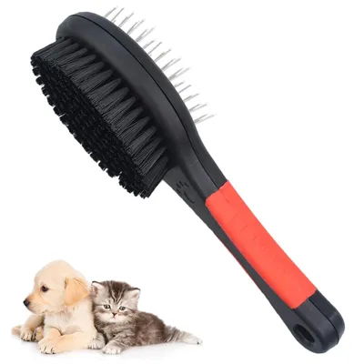 UAMLY Brosse double 2 en 1 pour chiens et chats UAMLY Brosse double 2 en 1 pour chiens et chats