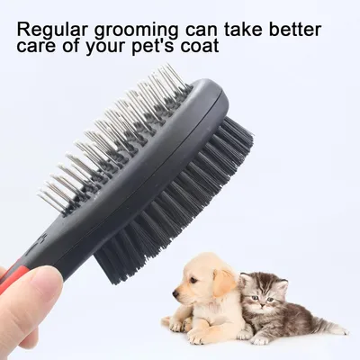 UAMLY Brosse double 2 en 1 pour chiens et chats