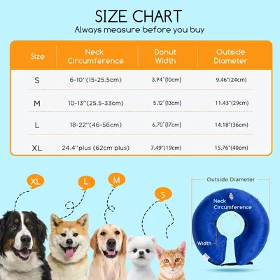 UAMLY Collar protector inflable ajustable para perros
