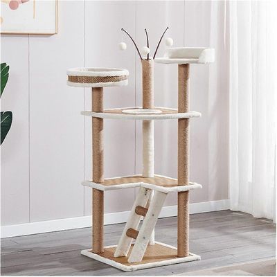 Arbre à chat, structure d'escalade pour chat à double usage