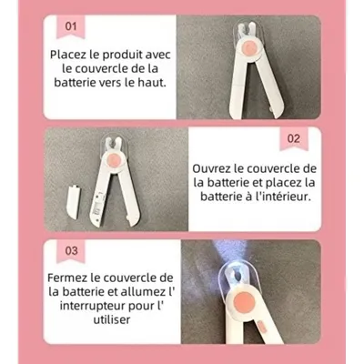 Pet Planet Chiens Chats Coupe Ongles Avec Led