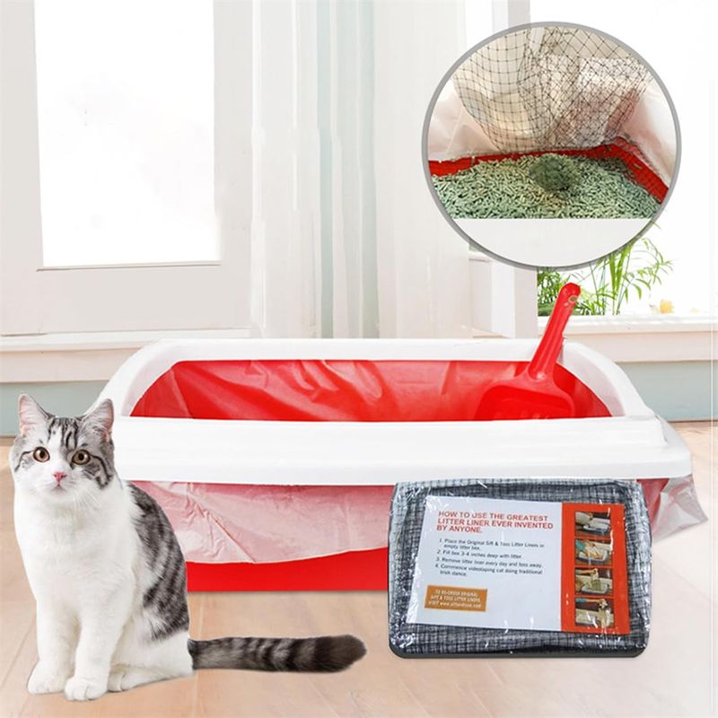 Pet Planet Sacs à litière pour chat résistants avec cordon