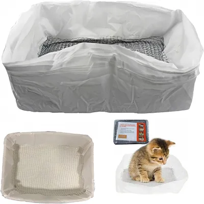 Pet Planet Sacs à litière pour chat résistants avec cordon