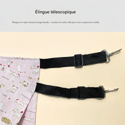 FurryFusion Hamac pour cage de chat en toile d'lin