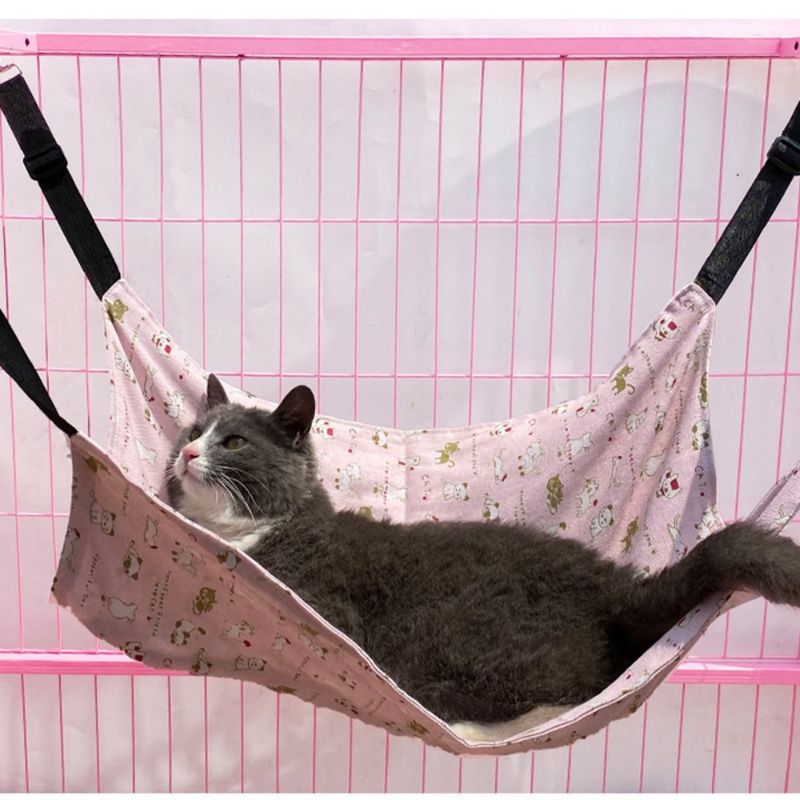 FurryFusion Hamac pour cage de chat en toile d'lin