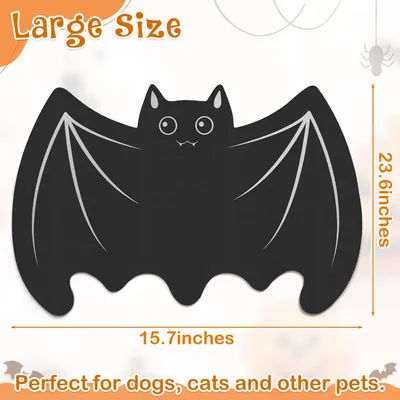 UAMLY Tapis d'alimentation pour animaux de compagnie, chauve-souris