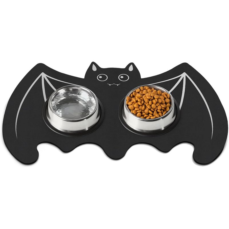 UAMLY Tapis d'alimentation pour animaux de compagnie, chauve-souris