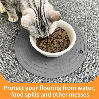 UAMLY Alfombrilla de comida para perros y gatos