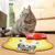 UAMLY Tapis pour bols de nourriture et d'eau pour chats(B)
