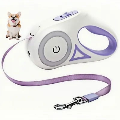 Petopia Corde de traction extensible pour chien avec éclairage LED