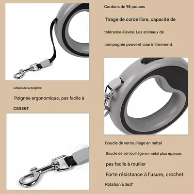 Petopia Corde de traction extensible pour chien, résistante à l'usure