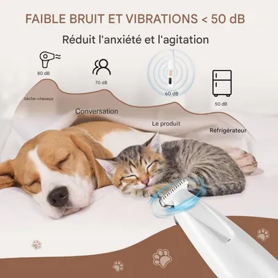 Pet Planet Chiens et Chats TondeuseSet Tondeuse Électrique