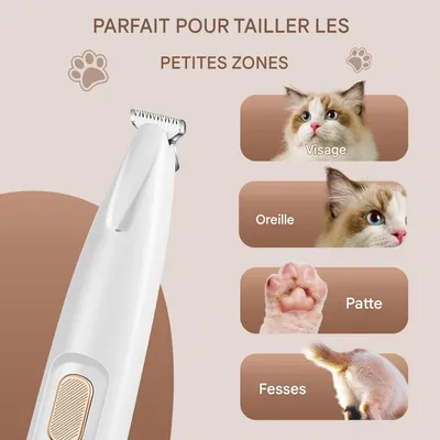 Pet Planet Chiens et Chats TondeuseSet Tondeuse Électrique