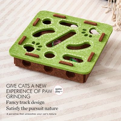 UAMLY Jouet à Gratter et Fouiller Interactif pour chat