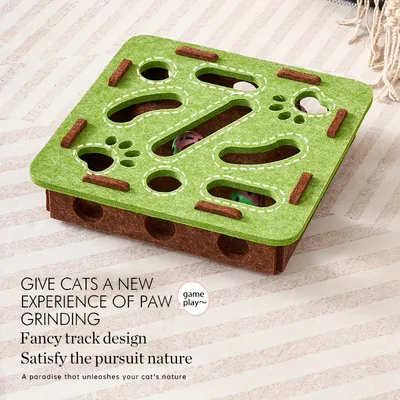 UAMLY Jouet à Gratter et Fouiller Interactif pour chat