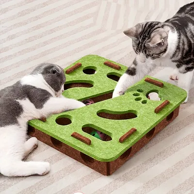 UAMLY Jouet à Gratter et Fouiller Interactif pour chat