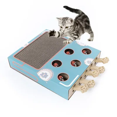 Pet Planet Griffoir pop - up en carton ondulé pour chat