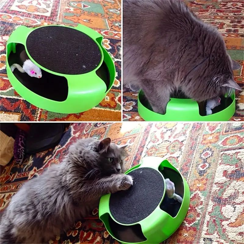 Pet Planet Disque rotatif de jeu pour chat