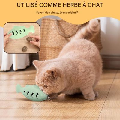 Pet Planet Chats Joyeux Jouet de Poisson en Silicone