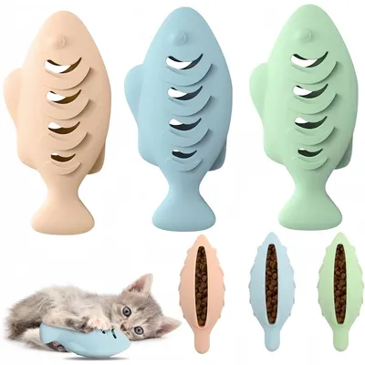 Pet Planet Chats Joyeux Jouet de Poisson en Silicone