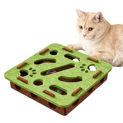 Pet Planet Boîte de jeu en feutre pour chat Pet Planet Boîte de jeu en feutre pour chat