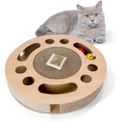 UAMLY Juguete interactivo para gatos con 2 pelotas sonajero