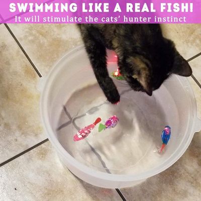 UAMLY Roboterfisch, interaktives Spielzeug für Katzen