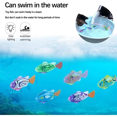 UAMLY Poisson robot, jouet interactif pour chats