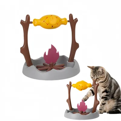 FurryFusion Jouet réaliste pour chat en forme de cuisse de poulet rôtie