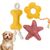 IntiMeg Trois jouets interactifs pour chats - Naturel