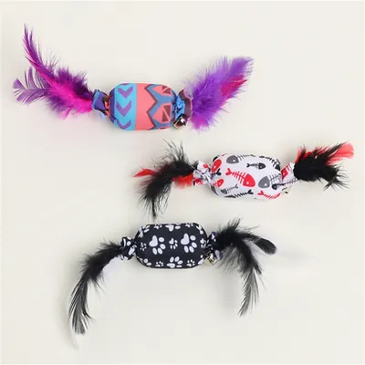 IntiMeg Jouets pour Chat en Forme de Bonbon