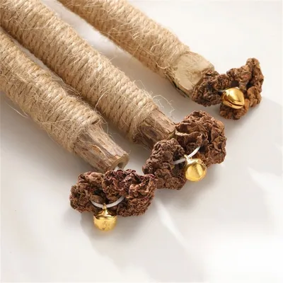 IntiMeg 2 juguetes de madera para gatos