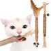 IntiMeg Holzspielzeug für Katzen, 2 Stück