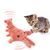 UAMLY Jouet électrique à mâcher pour chat en forme de homard