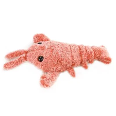 UAMLY Jouet électrique à mâcher pour chat en forme de homard