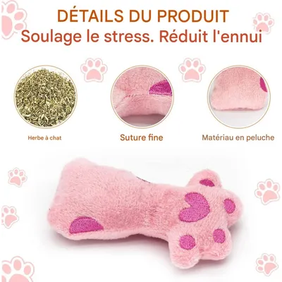 Pet Planet Chats 3 Pièces Jouet Menthe pour Chat