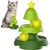 UAMLY Jouets pour chats à roulettes à 2 niveaux avec herbe à chat