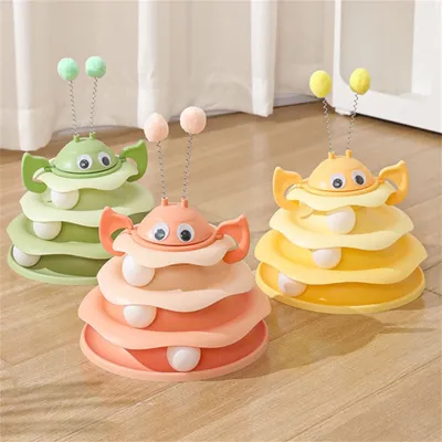 IntiMeg Disque de jeu automatique pour chat