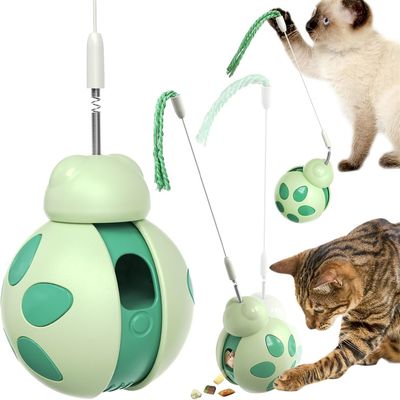 IntiMeg Jouet interactif distributeur de friandises pour chat