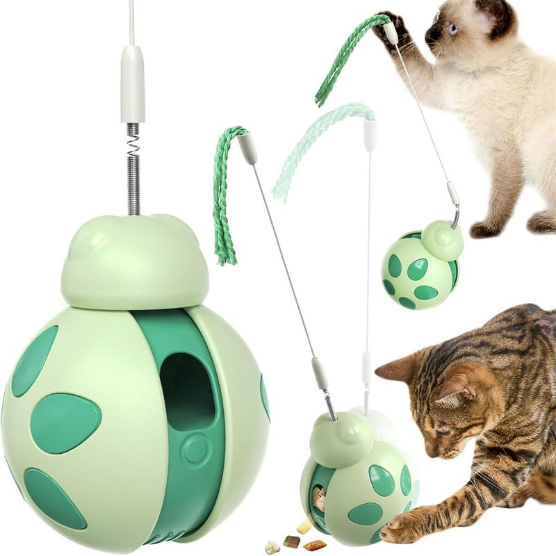 IntiMeg Jouet interactif distributeur de friandises pour chat
