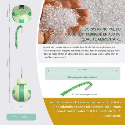 IntiMeg Jouet interactif distributeur de friandises pour chat