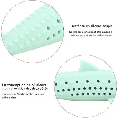 Pet Planet Chats Dental Jouet En Forme De Poisson Pour Chat