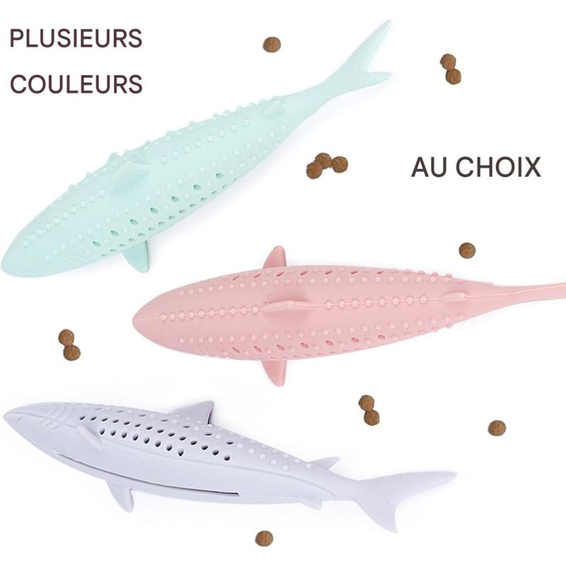 Pet Planet Chats Dental Jouet En Forme De Poisson Pour Chat