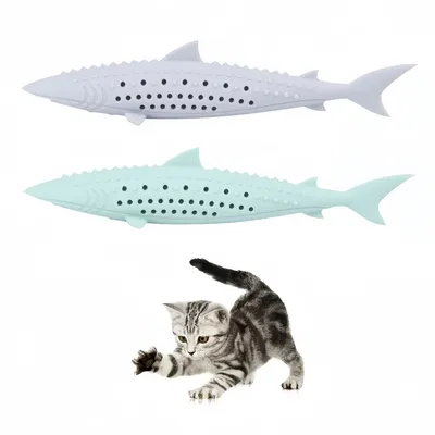 Pet Planet Chats Dental Jouet En Forme De Poisson Pour Chat