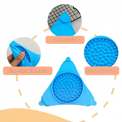 FurryFusion Tapis à lécher à ventouse pour chien