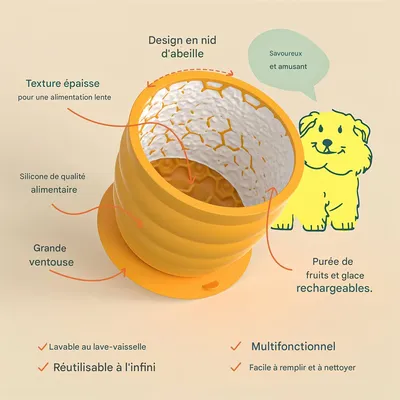 Pet Planet Bol d'alimentation lent pour chien